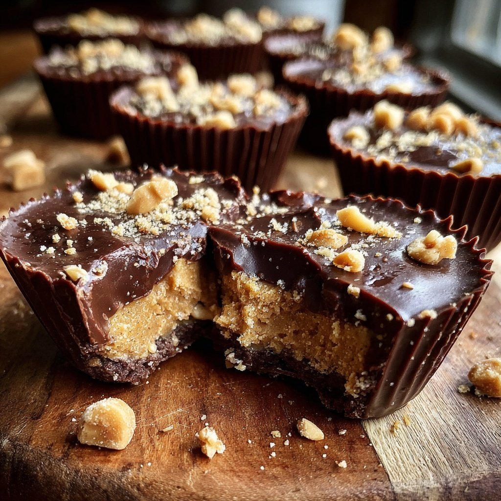 Homemade Reese’s Cups with Cashew Butter