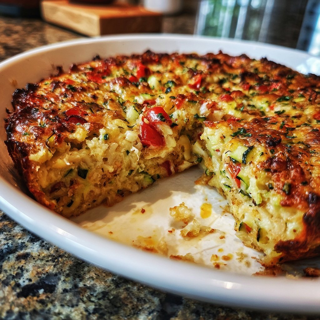 Baked Zucchini Tomato Rice Bake