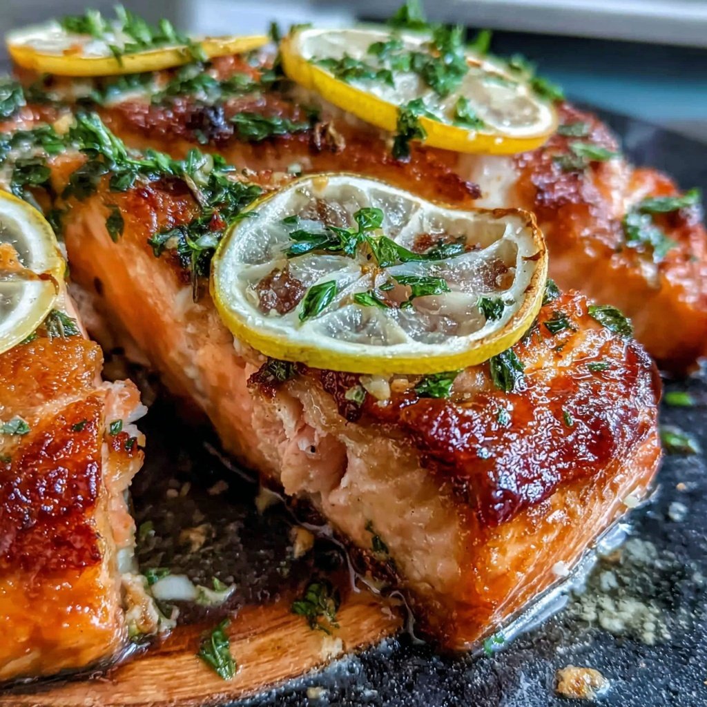 Spring Dinner Lemon Butter Salmon