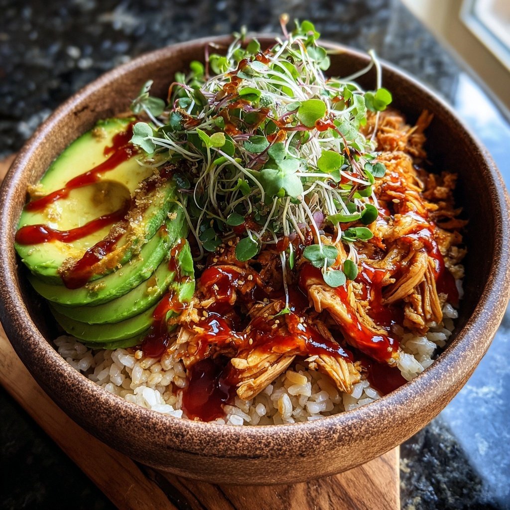 High Protein Chicken Rice Bowl