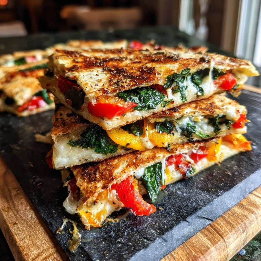 Super Bowl Baked Veggie Quesadilla Squares