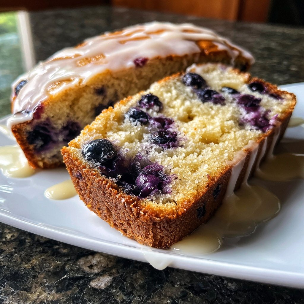 Blueberry Lemon Loaf Cake