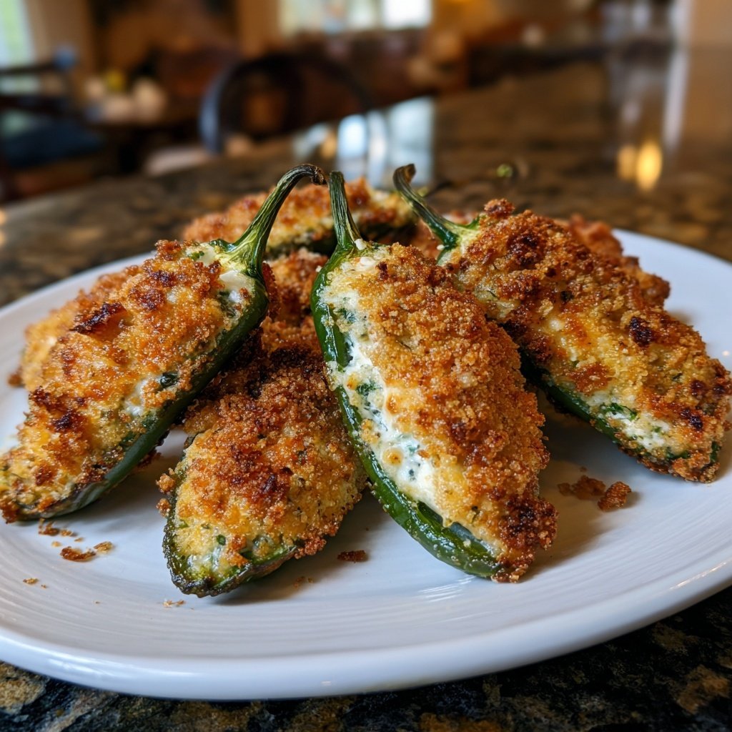 Jalapeno Poppers with Herb Yogurt Filling