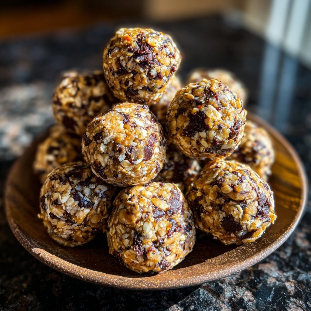 Chocolate Hazelnut Almond Energy Bites