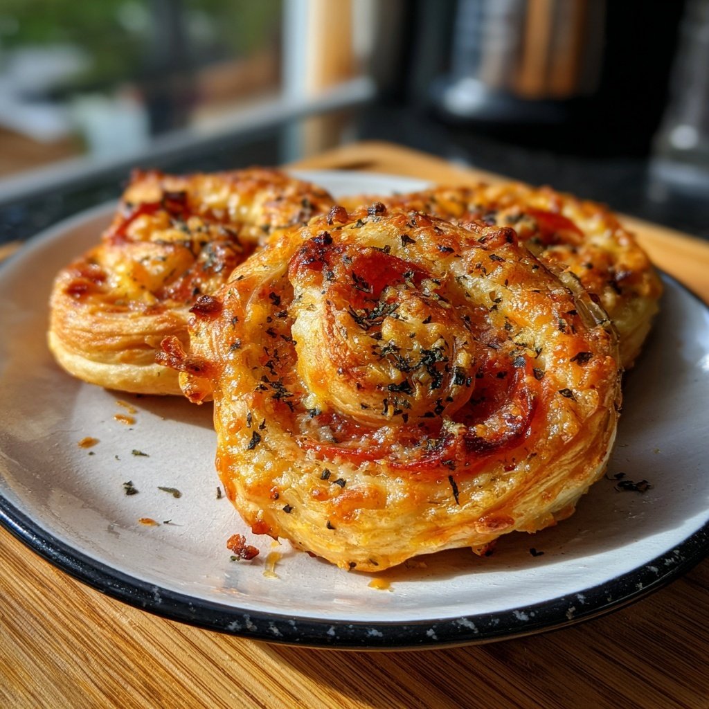 Super Bowl Puff Pastry Pinwheels
