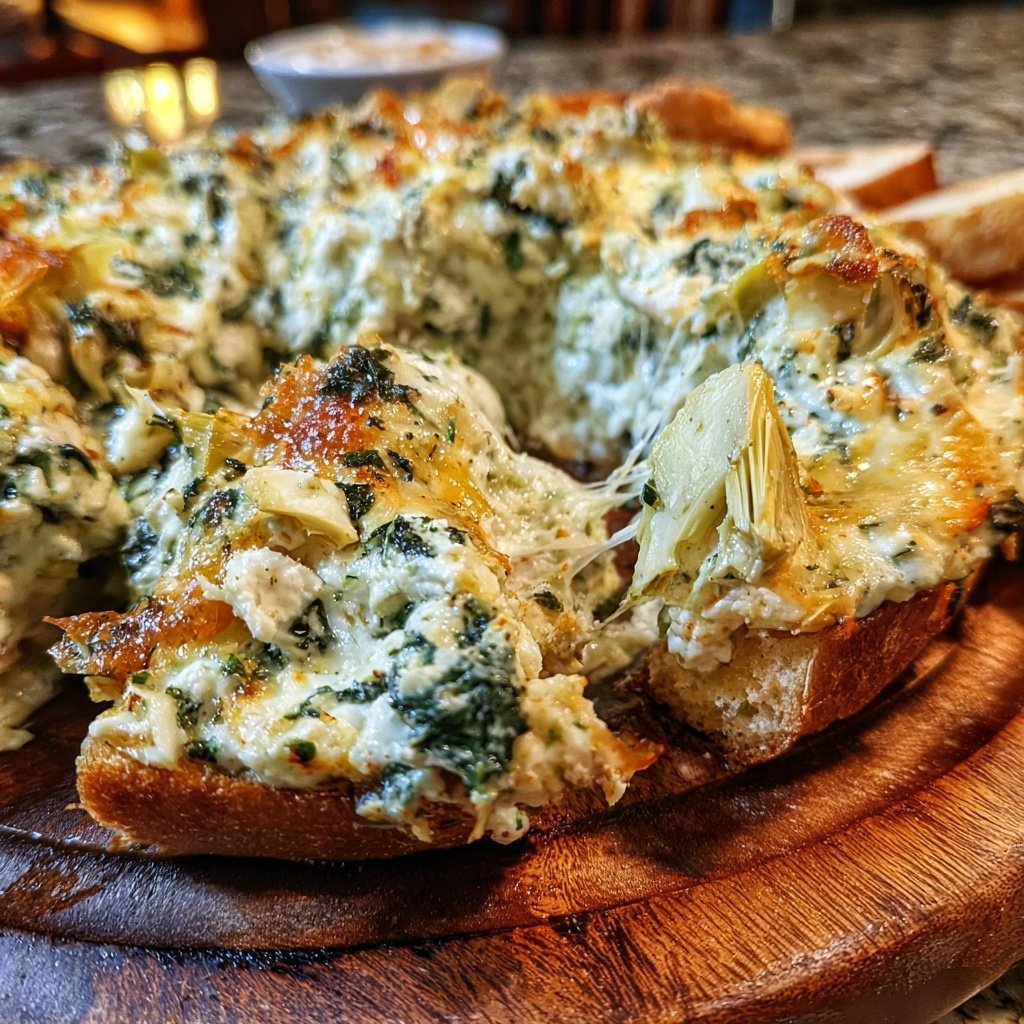 Super Bowl Spinach Artichoke Dip