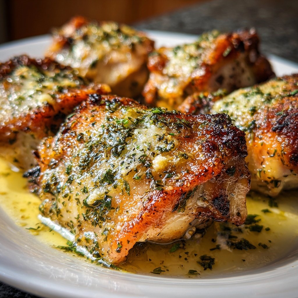 Simple Garlic Butter Chicken Thighs
