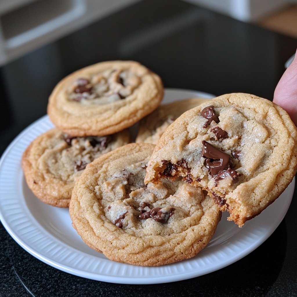 Crispy and Chewy Chocolate Chip Cookies